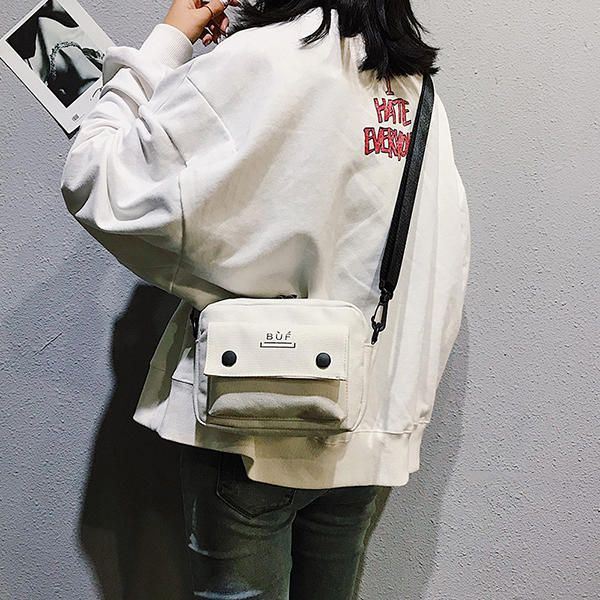 Naisten Canvas Hip-hop Mini Olkalaukku Crossbody Bag