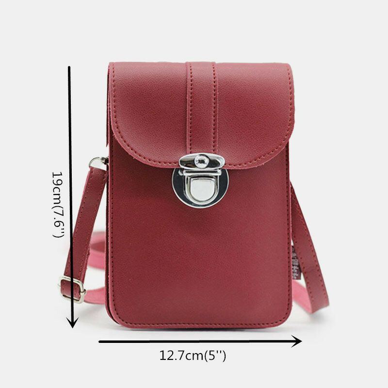 Naisten Casual Patchwork 6.3 Tuuman Kosketusnäytöllinen Puhelinlaukku Crossbody Laukku