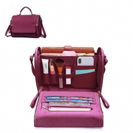 Naisten Läppällinen Kosmeettinen Käsilaukku Monitoiminen Crossbody Bag Olkalaukku