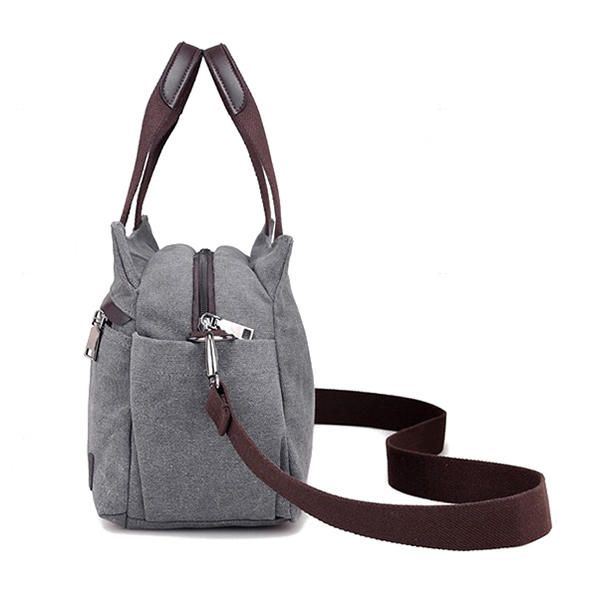 Naisten Lotus Canvas Käsilaukku Kiinalainen Crossbody Laukku