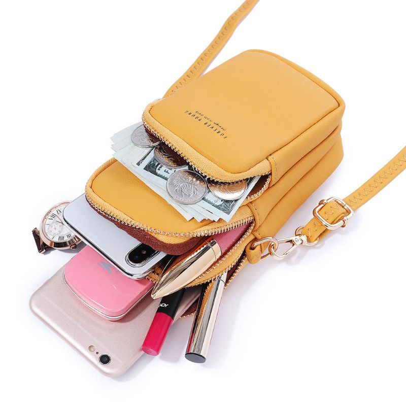 Naisten Muoti Solid Phone Laukku Rento Crossbody Laukku