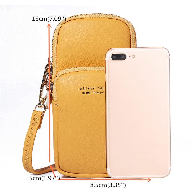 Naisten Muoti Solid Phone Laukku Rento Crossbody Laukku