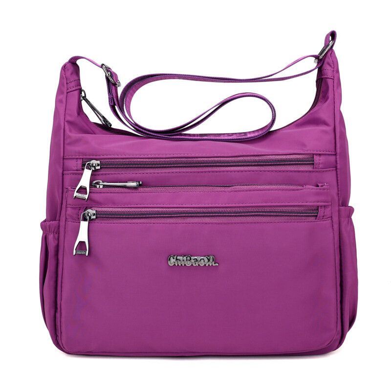 Naisten Nylon Light Olkalaukut Multi Pockets Crossbody Bag