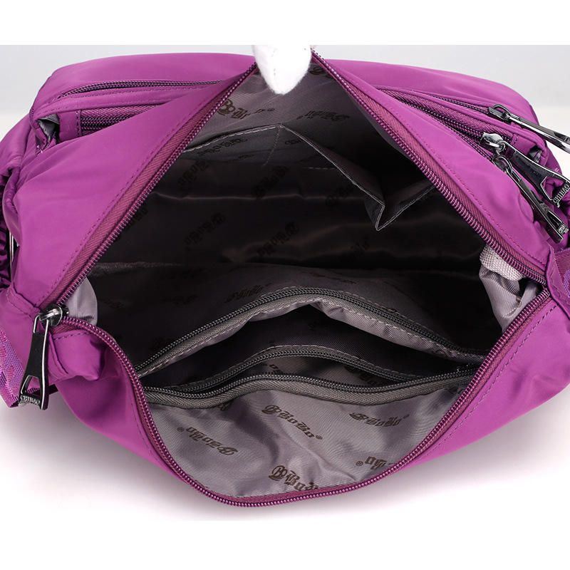 Naisten Nylon Light Olkalaukut Multi Pockets Crossbody Bag