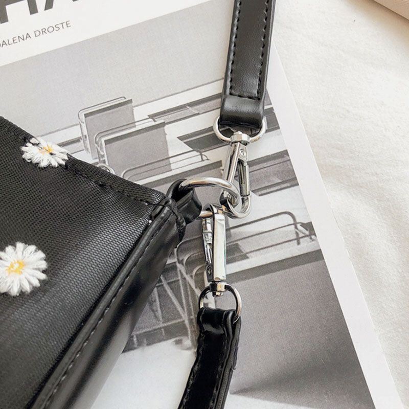 Naisten Pilkullinen Päivänkakkaraprintti Olkalaukku Crossbody-laukku