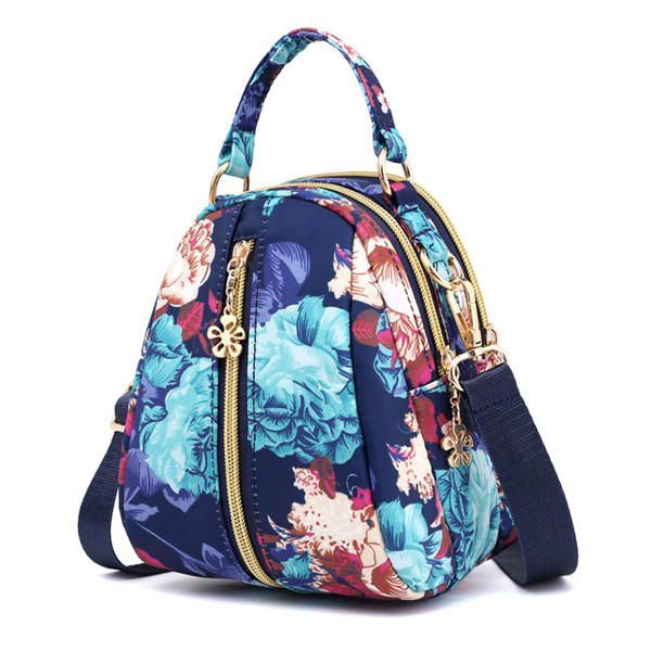 Naisten Print Nylon Casual Crossbody Bag Kevyt Olkalaukku Käsilaukku