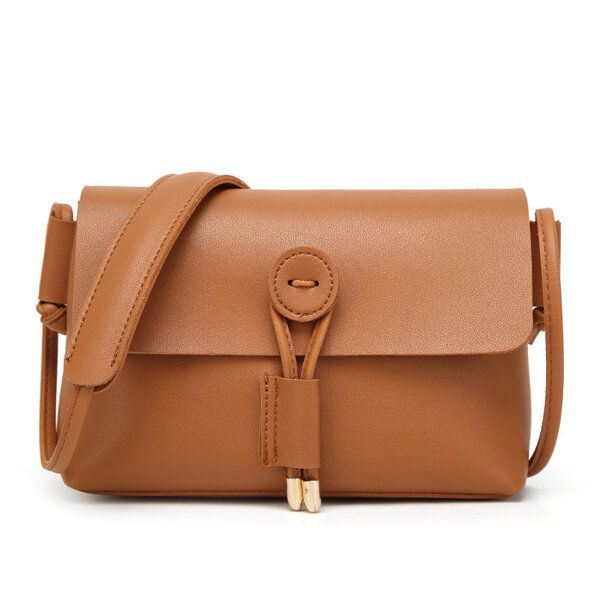 Naisten Pu Nahka Hasp Olkalaukut Vintage Flap Crossbody Laukut Olkalaukut