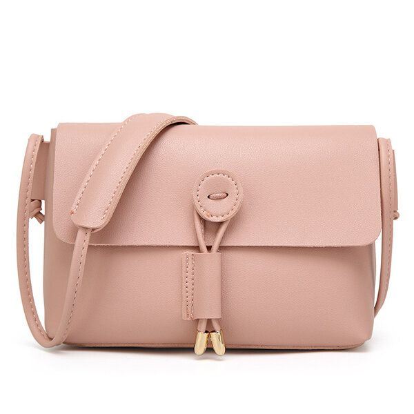 Naisten Pu Nahka Hasp Olkalaukut Vintage Flap Crossbody Laukut Olkalaukut