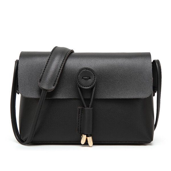 Naisten Pu Nahka Hasp Olkalaukut Vintage Flap Crossbody Laukut Olkalaukut