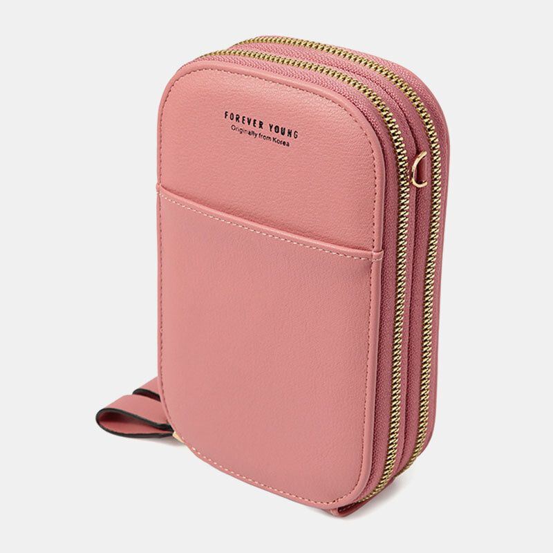 Naisten Soikea Yksivärinen Rento Puhelinlaukku Crossbody Laukut Olkalaukut Clutch Laukut