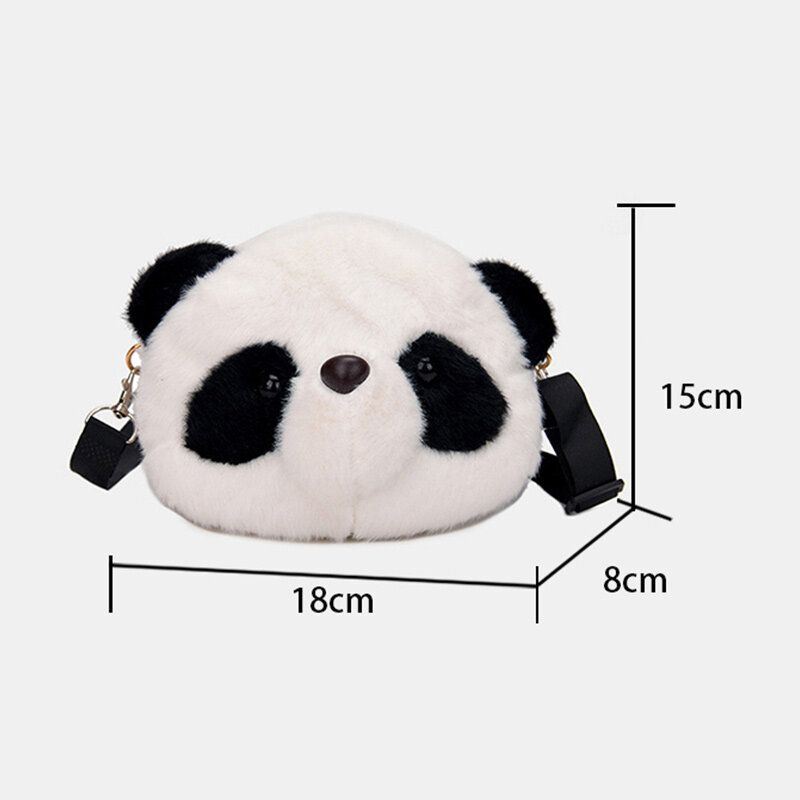 Naisten Talvi 2022 Dacron Lovely Panda Crossbody Laukku