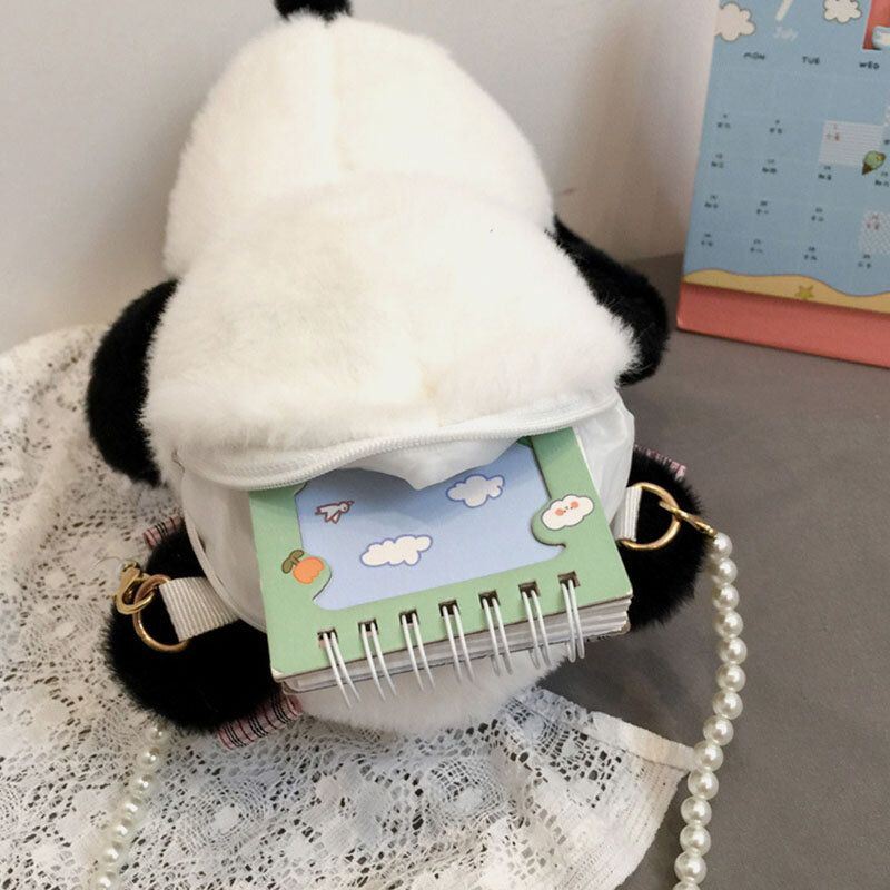 Naisten Talviolympialaiset Peking 2022 Dacron Cute Panda Crossbody Bag Olkalaukku