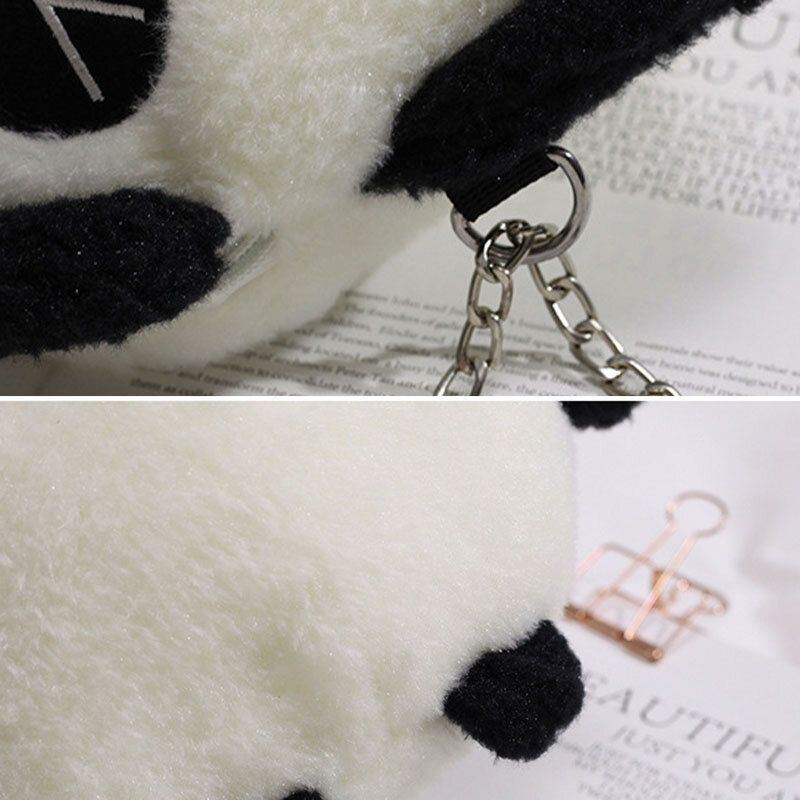 Naisten Talviolympialaiset Peking 2022 Söpö Panda Dacron Chain Crossbody Laukku
