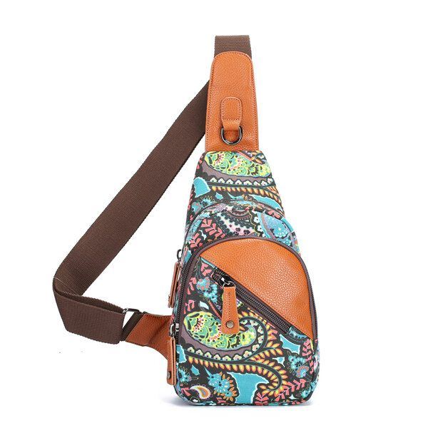 National Floral Summer Light Naisten Rintalaukku Sling Bag Olkalaukku Crossbody