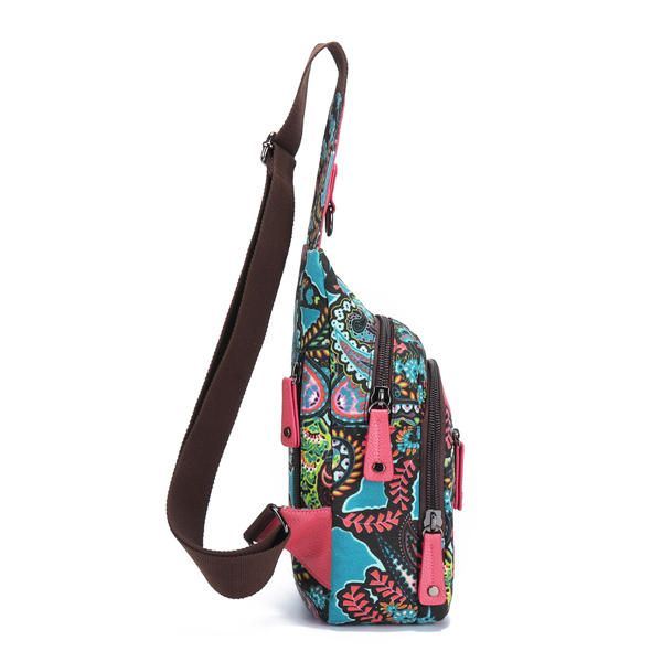 National Floral Summer Light Naisten Rintalaukku Sling Bag Olkalaukku Crossbody