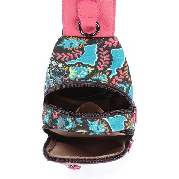 National Floral Summer Light Naisten Rintalaukku Sling Bag Olkalaukku Crossbody