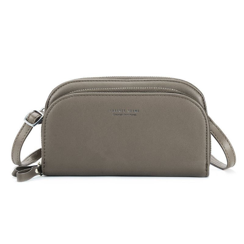 Pierre Loues Women Solid 8 Card Slot Card Bag Monipaikkainen Puhelinlaukku Vapaa-ajan Crossbody-laukku