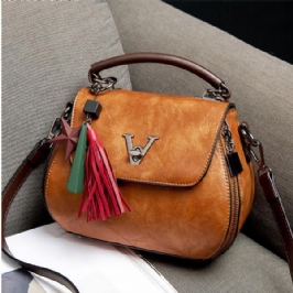 Vintage Tassel Bucket Bag Käsilaukku Crossbody Laukku Naisille