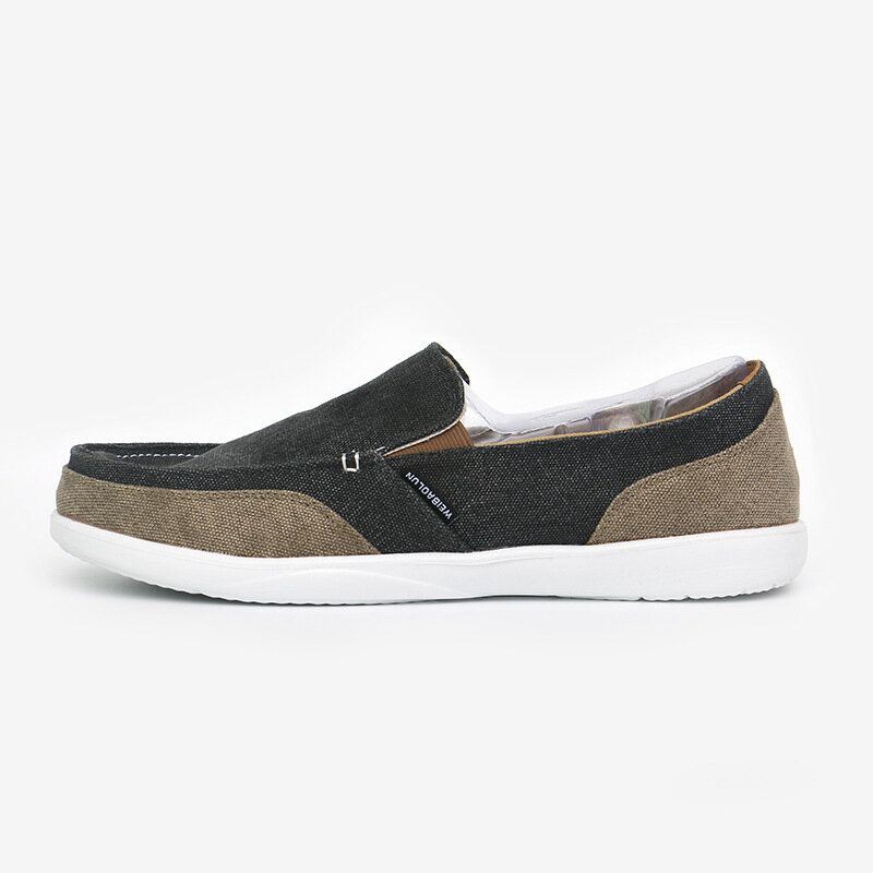 Miesten Canvas Hengittävä Pehmeä Pohja Mukava Slip On Short Color Crush Vapaa-ajan Kengät