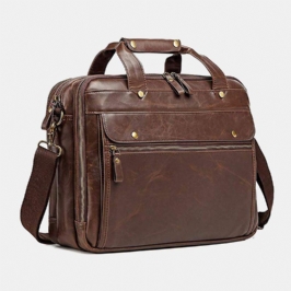 Miesten Vintage Multi-pocket Messenger Bag Käsilaukku Crossbody Laukku Yrityksille