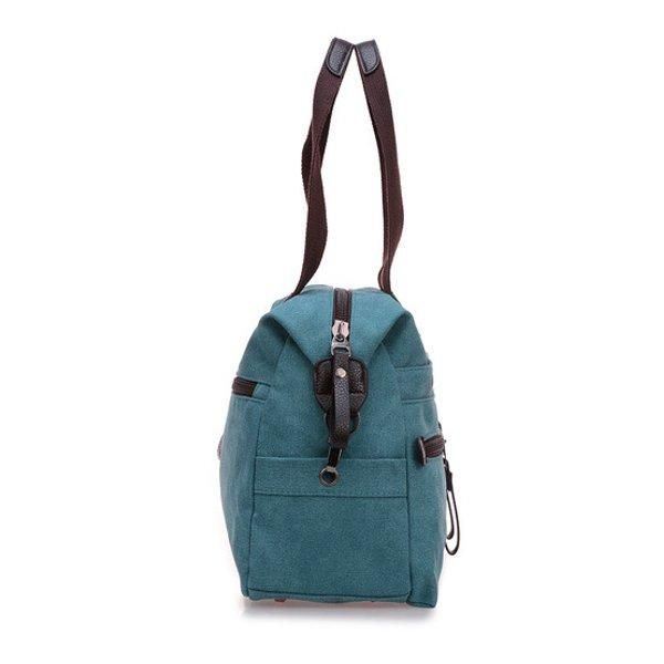 Naiset Miehet Canvas Multi Pocket Käsilaukut Rento Tyyny Olkalaukut Crossbody