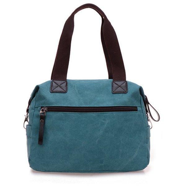 Naiset Miehet Canvas Multi Pocket Käsilaukut Rento Tyyny Olkalaukut Crossbody