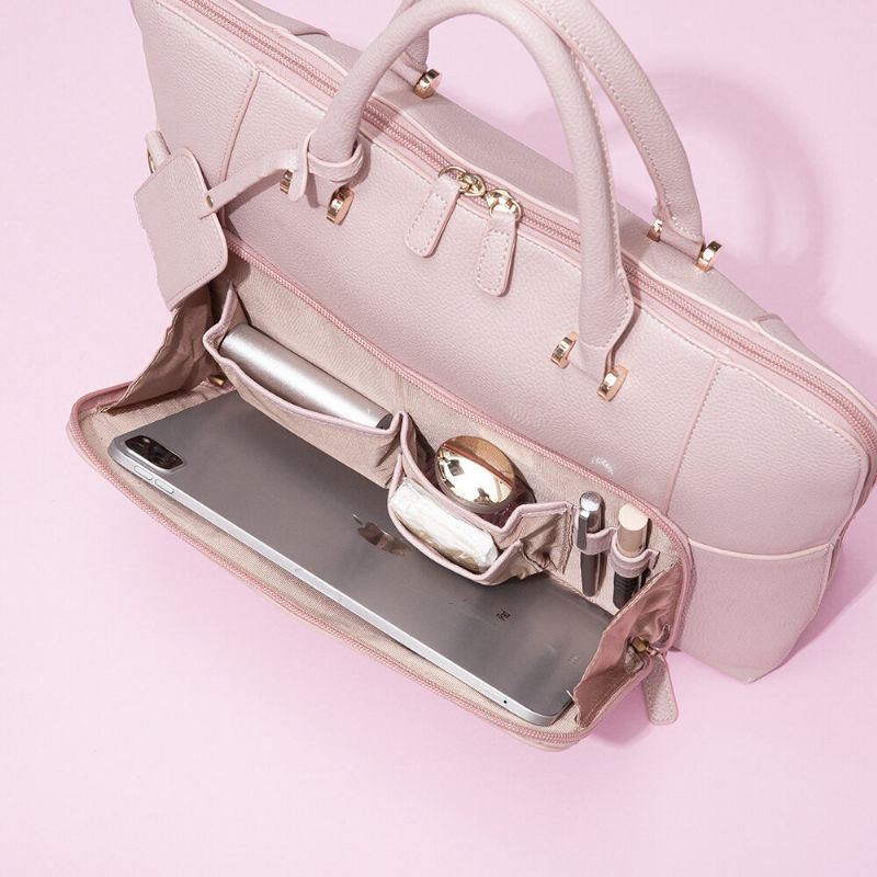 Naisten Design Striped Business Elegant Käsilaukku Monitoiminen Crossbody Bag