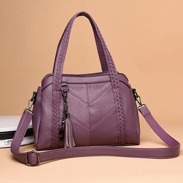 Naisten Elegant Soft Pu -käsilaukku Olkalaukut Crossbody Laukut