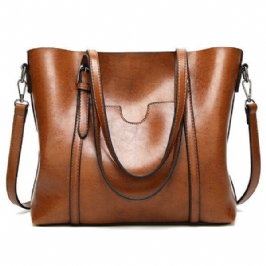 Naisten Käsilaukut Vintage Etutaskuinen Olkalaukku Suuri Tilavuus Crossbody Laukut