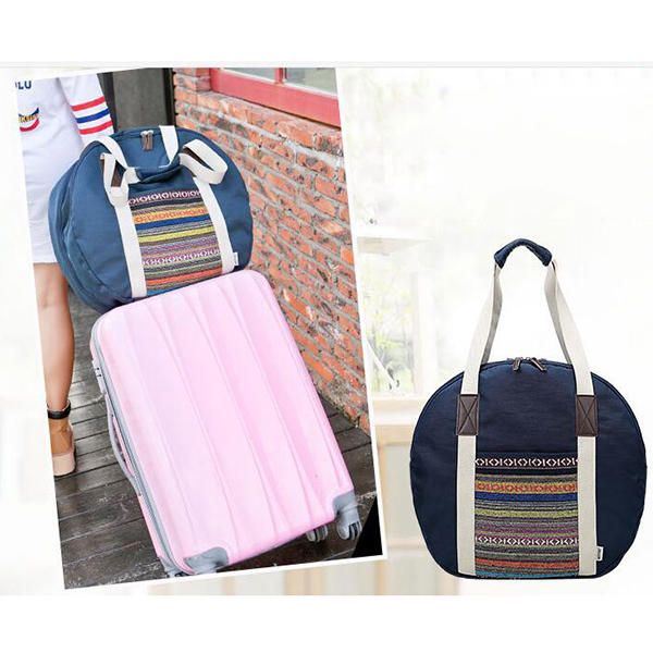 Naisten Oxford Kangaskäsilaukku Vedenpitävä Kansallinen Style Hang Bag Matkalaukku Matkalaukku