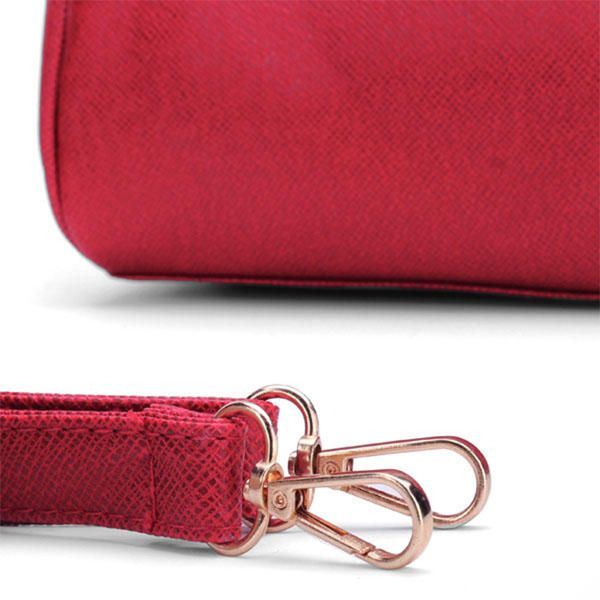 Naisten Pu Messenger Bag Käsilaukku Olkalaukku Kangaskassi Crossbody Bag