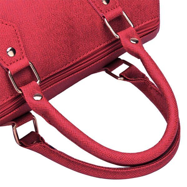 Naisten Pu Messenger Bag Käsilaukku Olkalaukku Kangaskassi Crossbody Bag