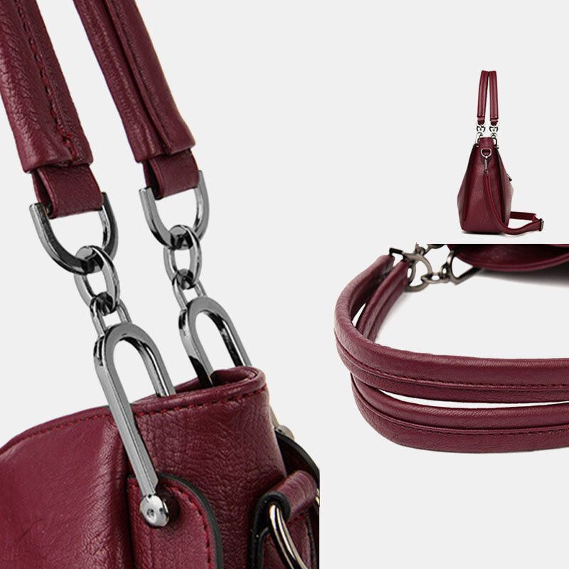 Naisten Suurikokoinen Kiinteä Tupsulaukku Crossbody Bag -käsilaukku