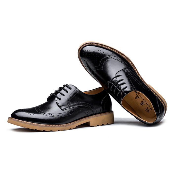 Miesten Aitoa Nahkaa Brogue Veistetty Business Casual Oxfords