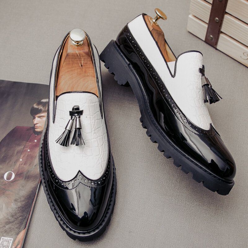 Miesten Aitoa Nahkaa Mauste Brogue Business Formal Oxfords