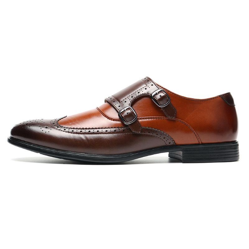 Miesten Brogue Carved Casual Business Office Nahka Oxfords