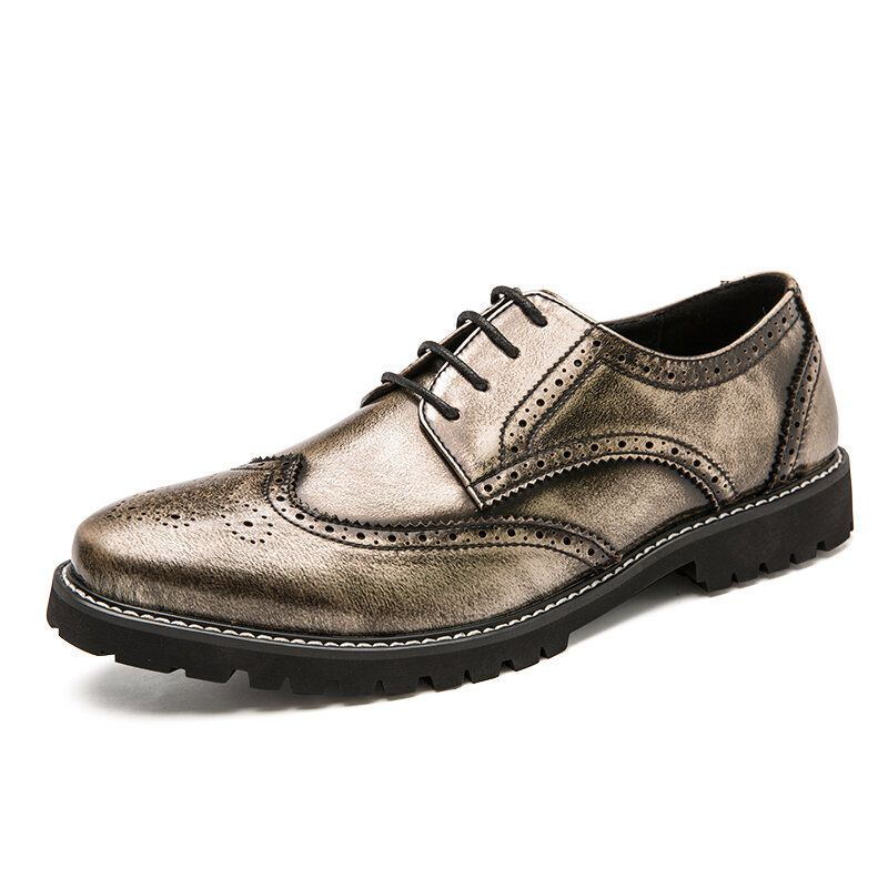 Miesten Brogue Craved Retro Gentleman Dress -kenkiä