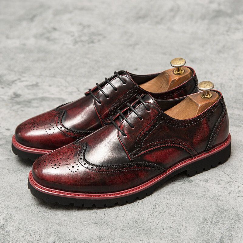 Miesten Brogue Craved Retro Gentleman Dress -kenkiä