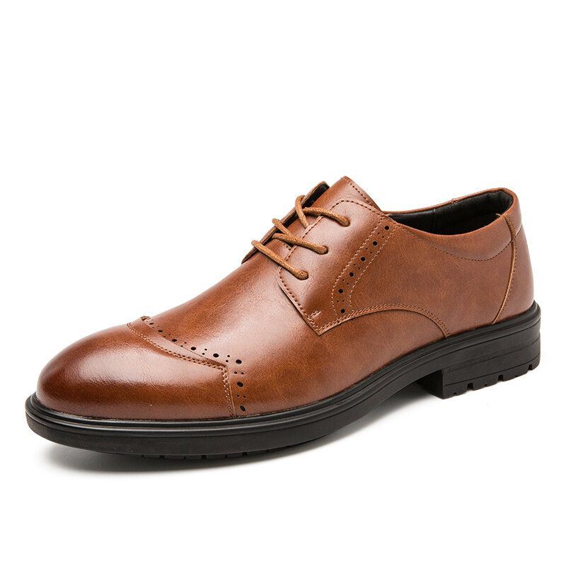 Miesten Brogue Lace Up Business Puettavat Oxfords-kengät