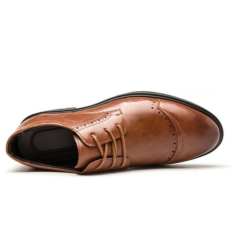 Miesten Brogue Lace Up Business Puettavat Oxfords-kengät