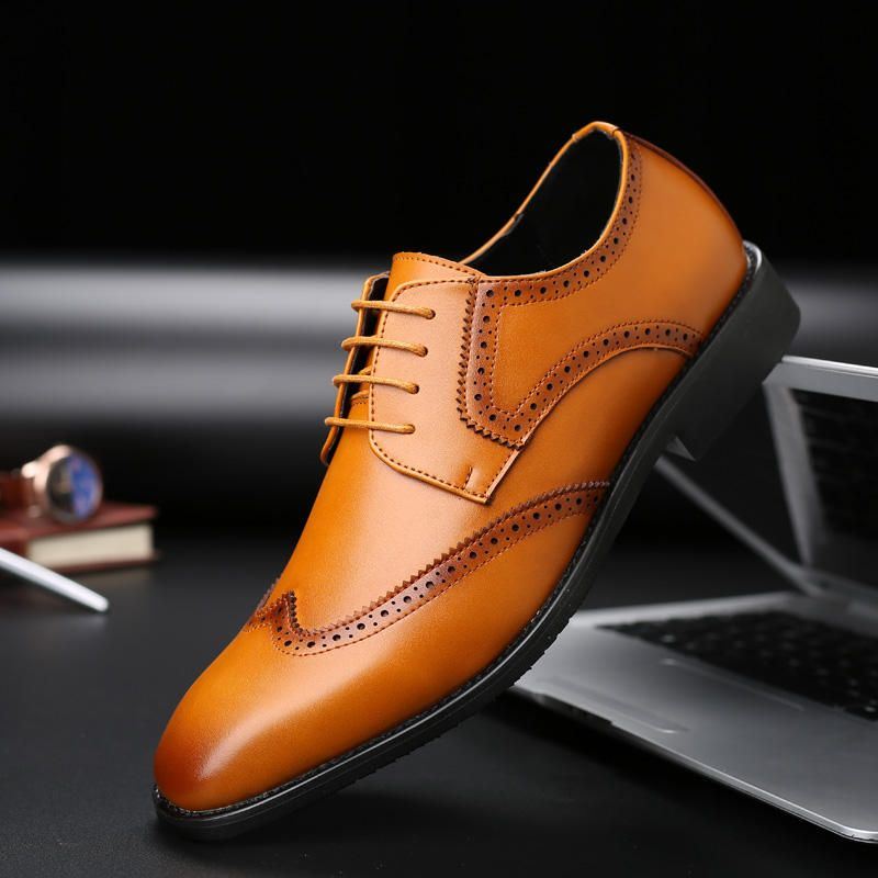 Miesten Isokokoiset Brogue Oxfords Normal Business Dress -kengät