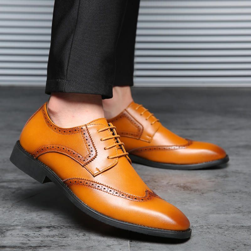 Miesten Isokokoiset Brogue Oxfords Normal Business Dress -kengät