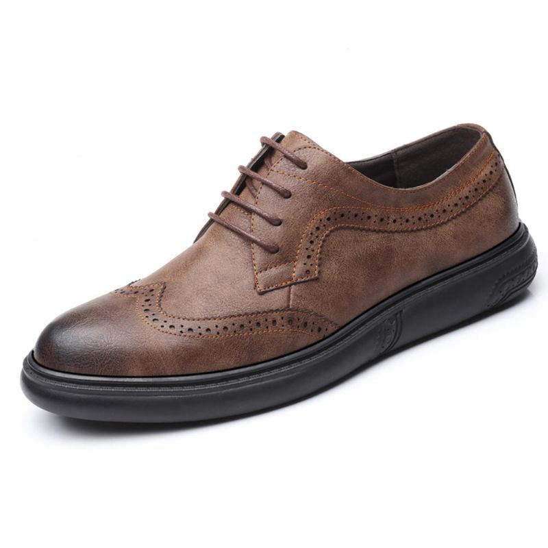 Miesten Microfiber Casual Business Oxfords