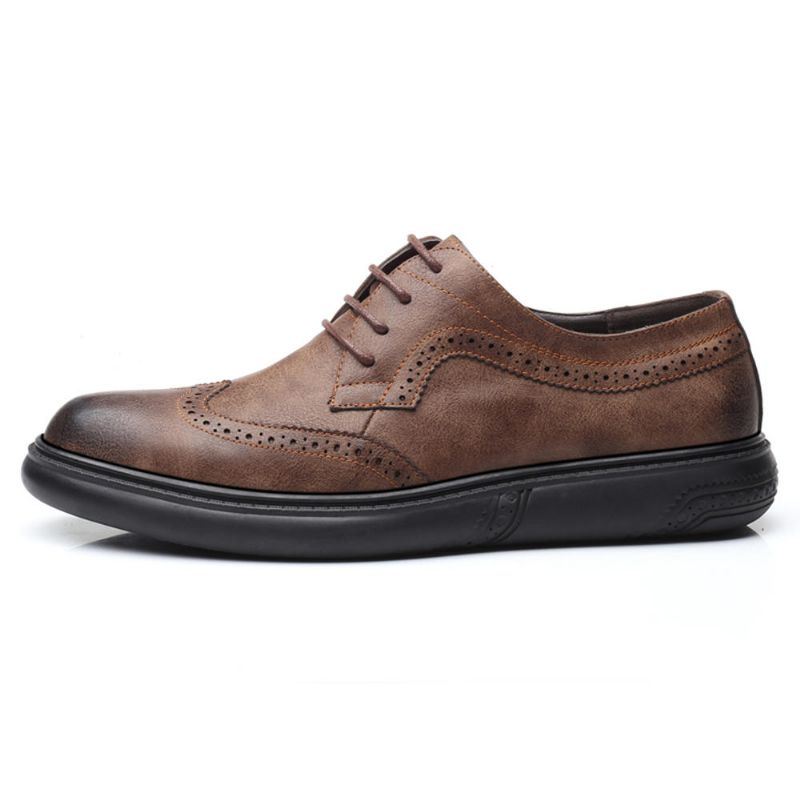 Miesten Microfiber Casual Business Oxfords