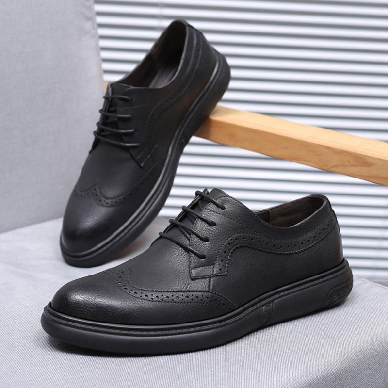 Miesten Microfiber Casual Business Oxfords