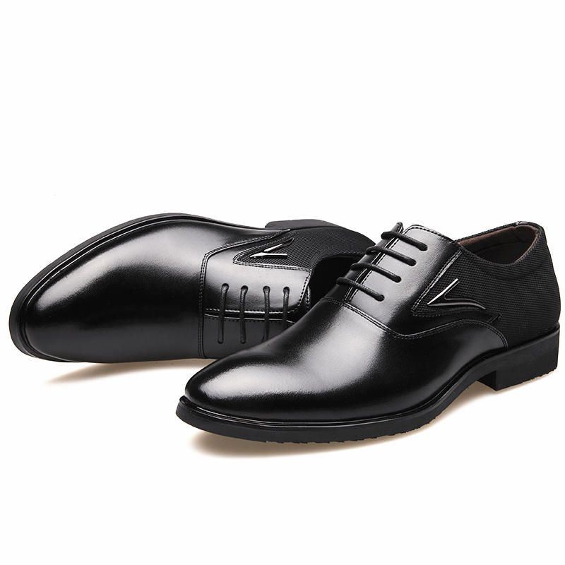 Miesten Mikrokuitukärkikärki Formal Business Oxfords