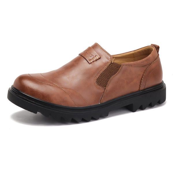 Miesten Mukava Rento Liike-elämän Kuminauha Slip On Oxfords