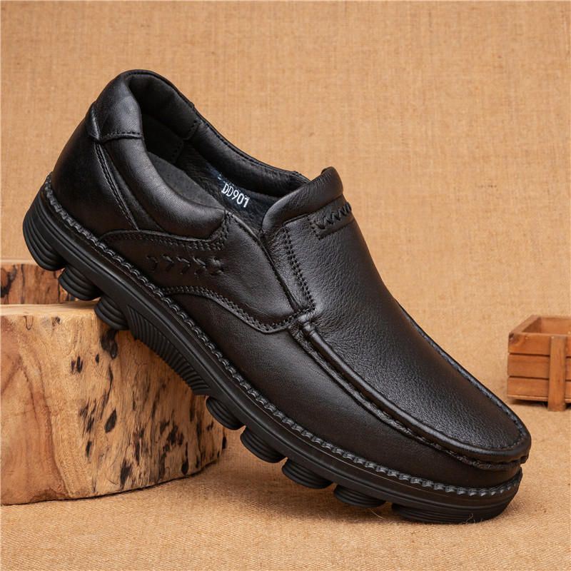 Miesten Retro-liukumaton Rento Business Office -nahka Oxfords